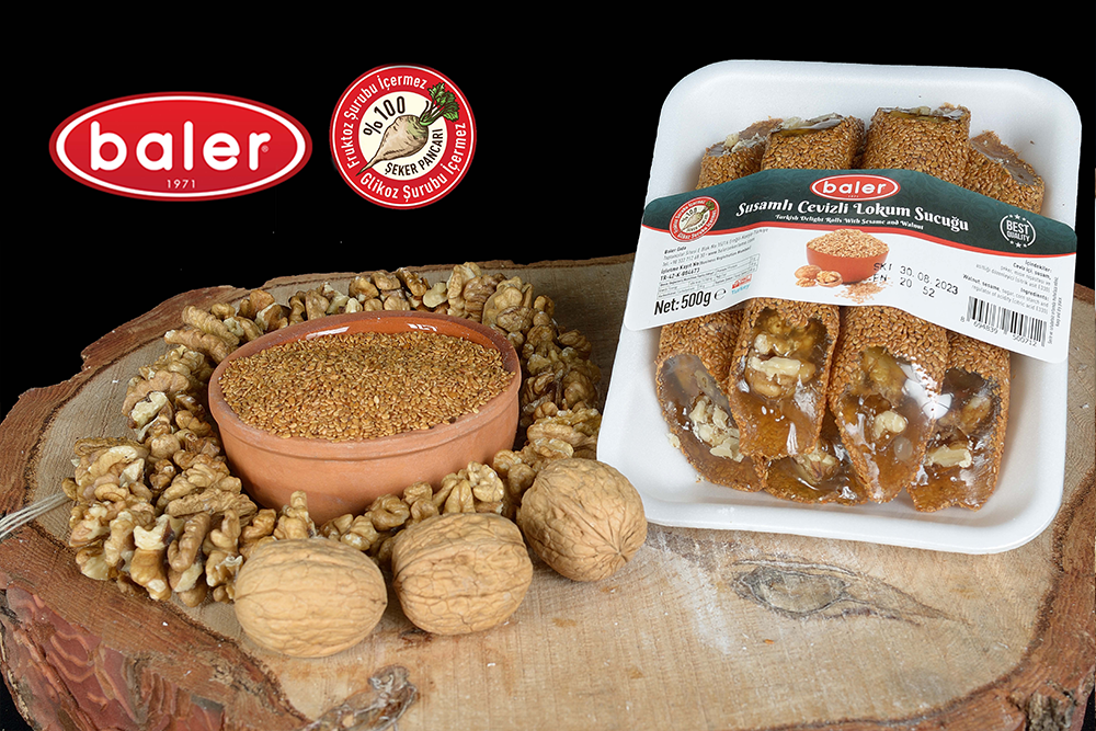 Susamlı Cevizli Lokum Sucuğu 500gr